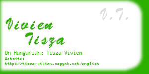 vivien tisza business card